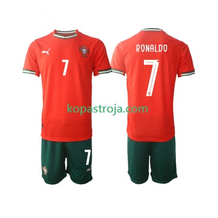 Billiga Fotbollströjor Portugal Cristiano Ronaldo 7 Barn Hemma tröja 2025 Kortärmad